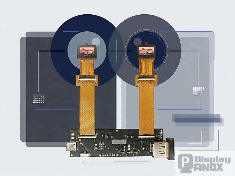 0-71 inch Micro OLED 1920x1080 LVDS 3000 nits