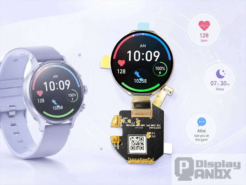 1.39 inch round OLED display module for smartwatch and wearable health tracking applications