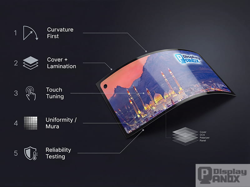 6-52 inch Flexible OLED 2520x840 Touch Panel