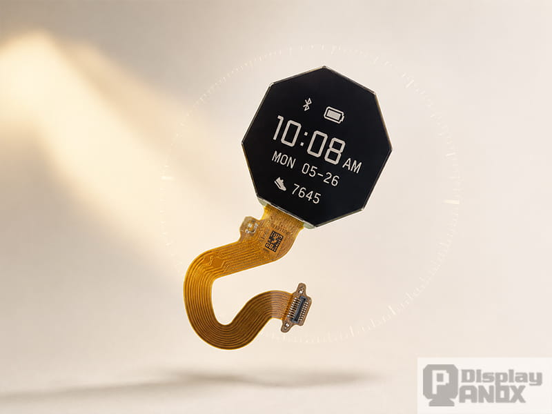 1.2-inch Memory LCD module with always-on smartwatch interface