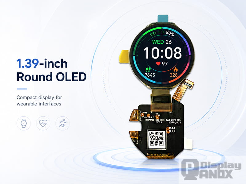 1.39 inch round oled wearable display