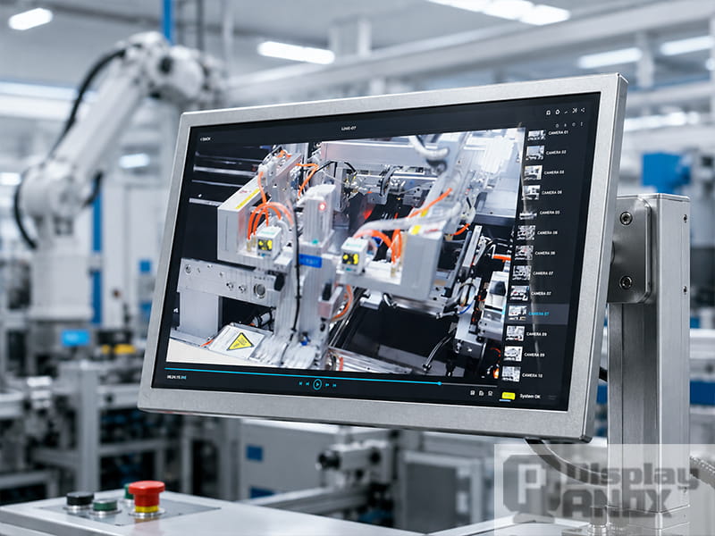 12.1 inch industrial TFT LCD display for factory automation monitoring