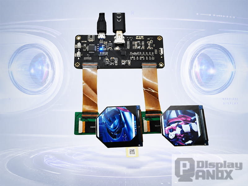 2.1 inch LCD 90Hz VR display module with HDMI board for near-eye display applications