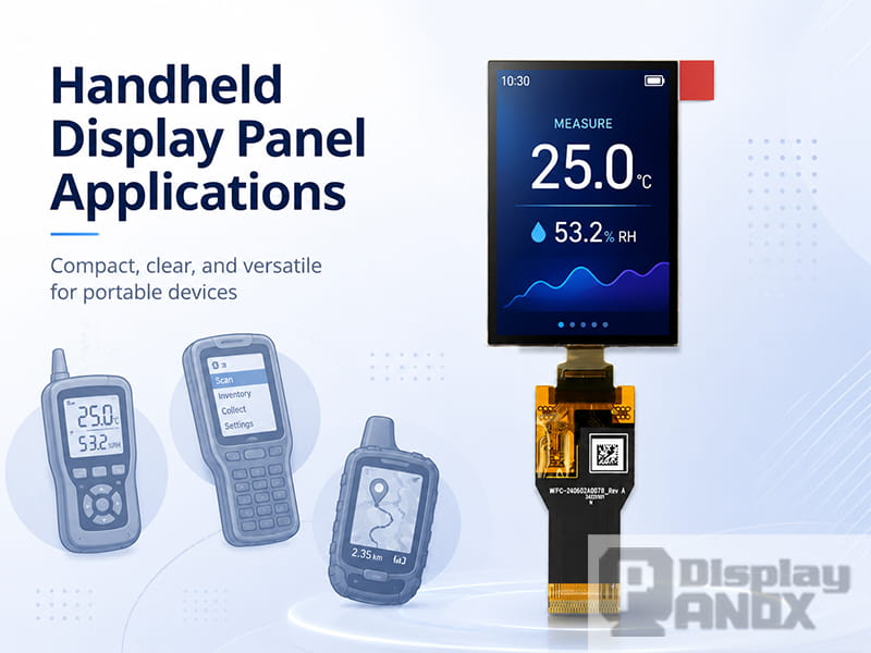2.4-inch color OLED display panel for handheld instruments and portable device applications.