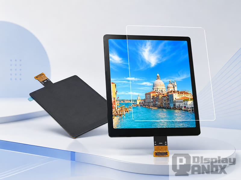 3.92-inch AMOLED PCAP touch display panel with vivid image quality and transparent touch layer design.