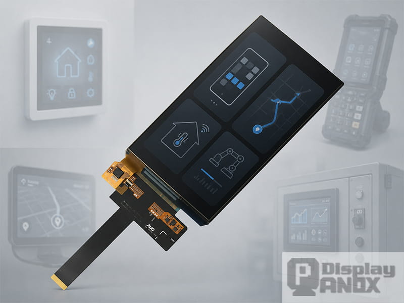 5.0-inch OLED On-Cell touch display module for industrial, handheld, and smart control applications.