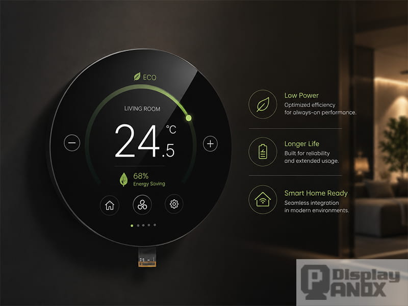 5 inch round lcd smart home low power display