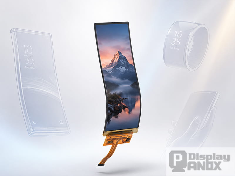 6.52 inch flexible OLED touch panel for curved and flexible mobile device applications