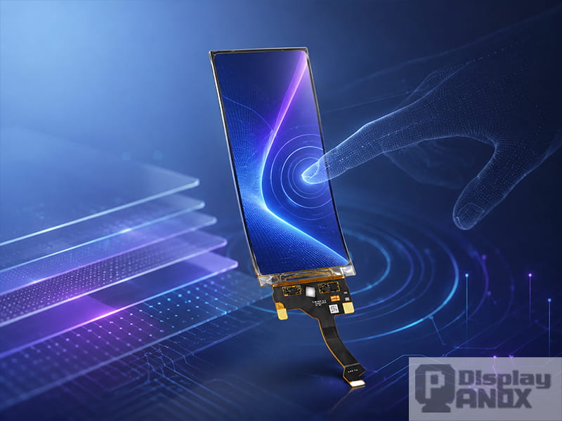 6.67 inch flexible AMOLED 2K smartphone display showing integrated In-Cell touch interaction.