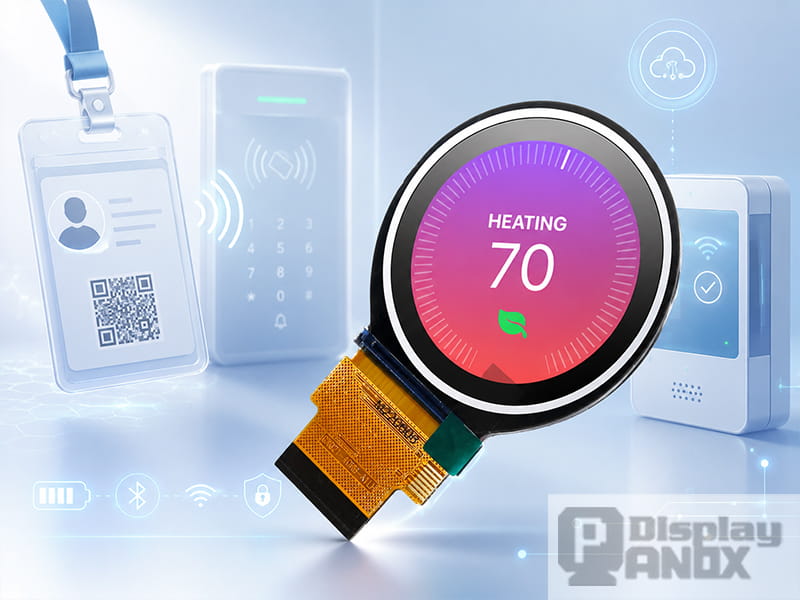 2 inch round TFT LCD module for smart badges, access devices and compact IoT terminals