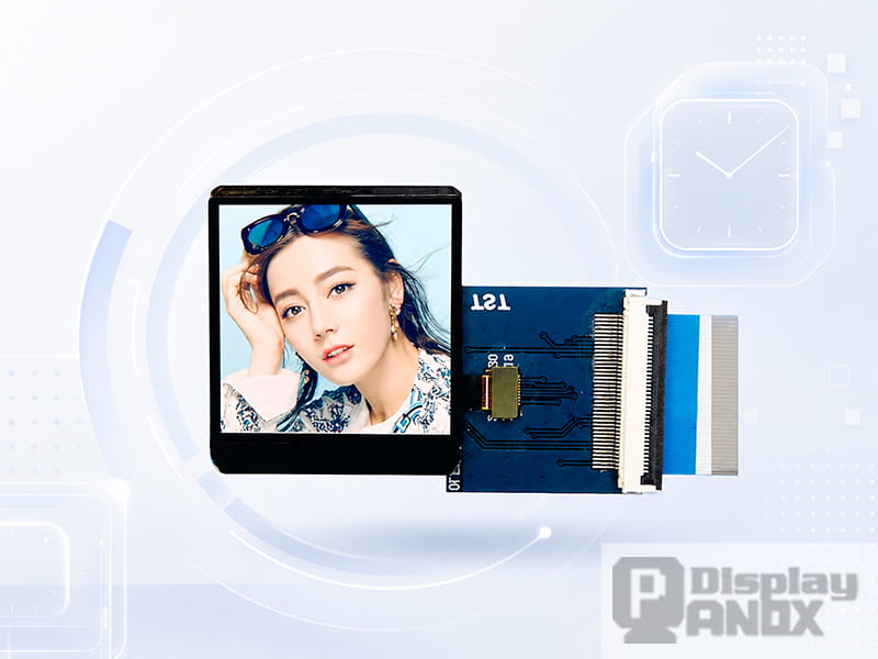 1.63 inch OLED display module for wearable smartwatch with compact driver board