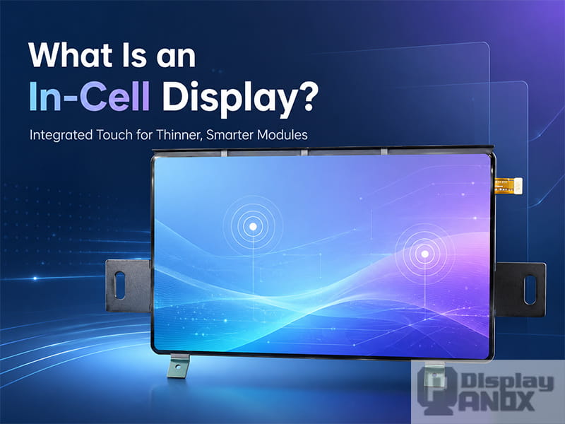 8.01 inch flexible foldable OLED module used to explain In-Cell display technology and integrated touch design.