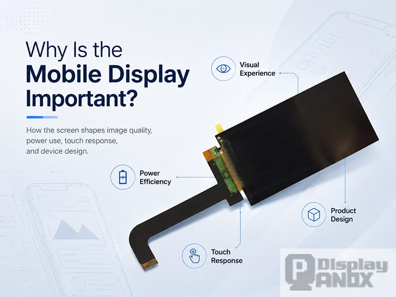 Why mobile display is important article hero image with 5.5 inch LCD panel
